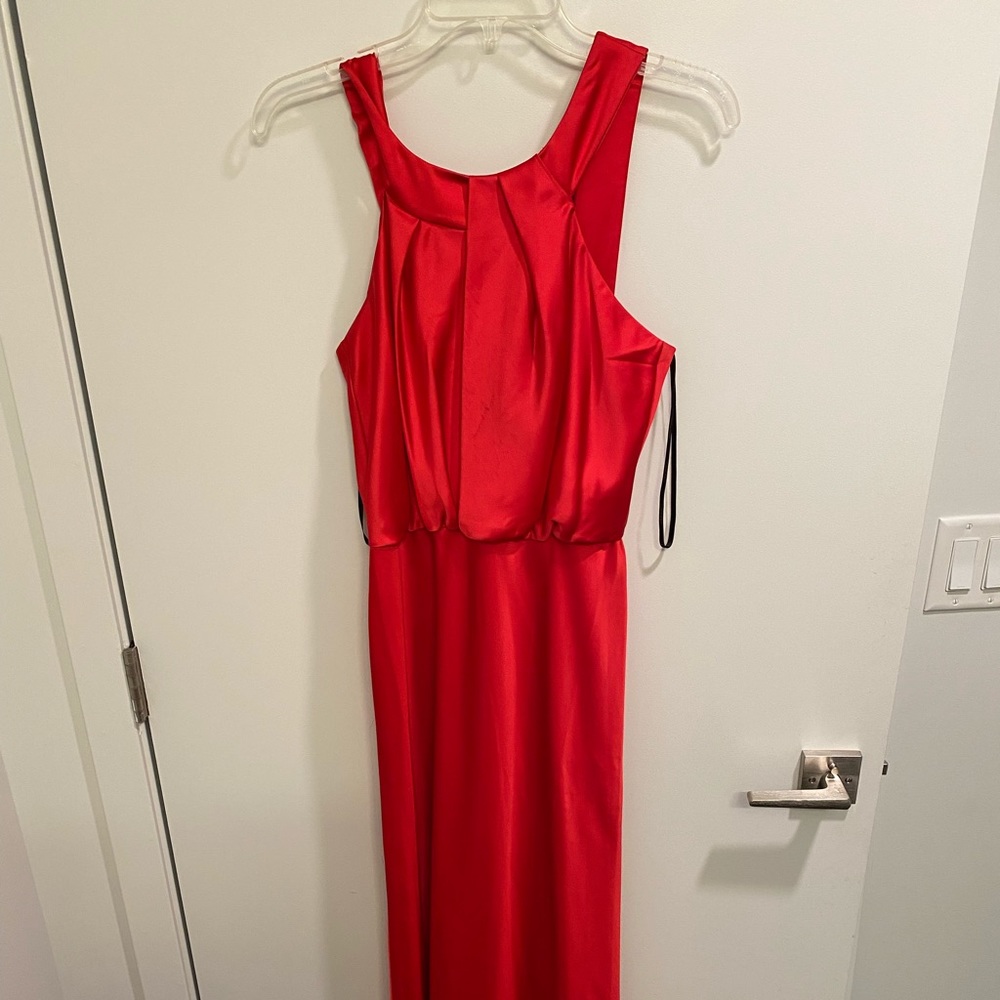 Calvin Klein women’s red gown